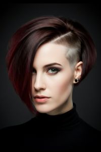 Asymmetrical Undercut Bob