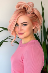 Coral Pink hair