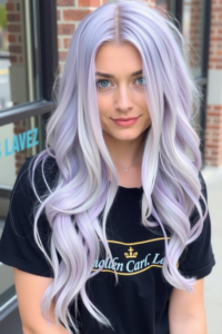 Lavender hair