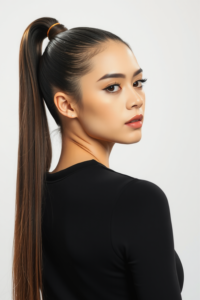 Sleek and Polished High Ponytail