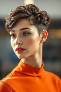 Chic Tapered Curly Pixie