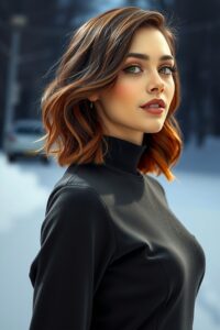 Sleek Wavy Bob