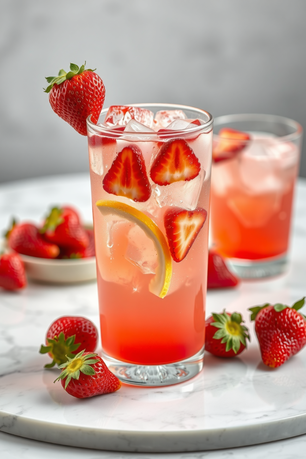 Strawberry Lemonade Fizz