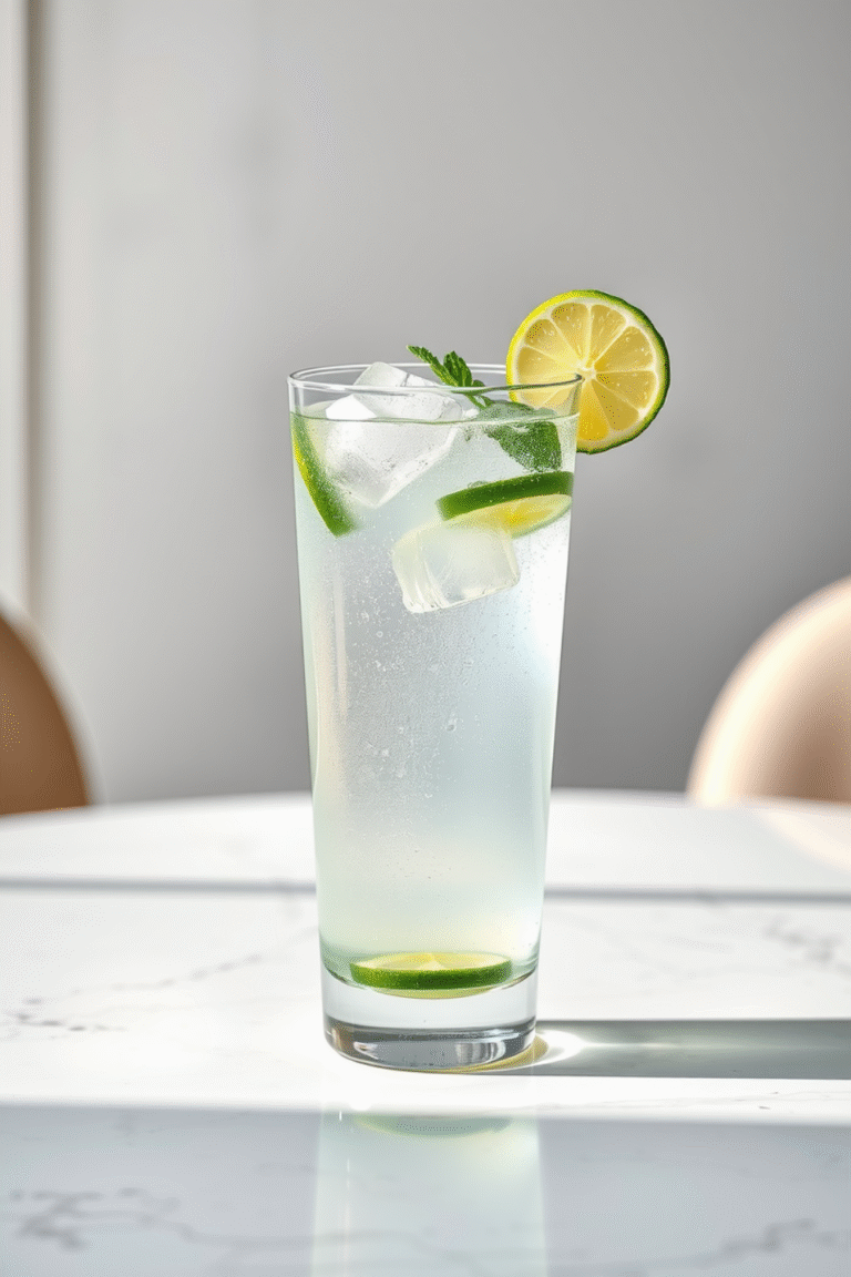 Cucumber Lime Spritzer: Recipe