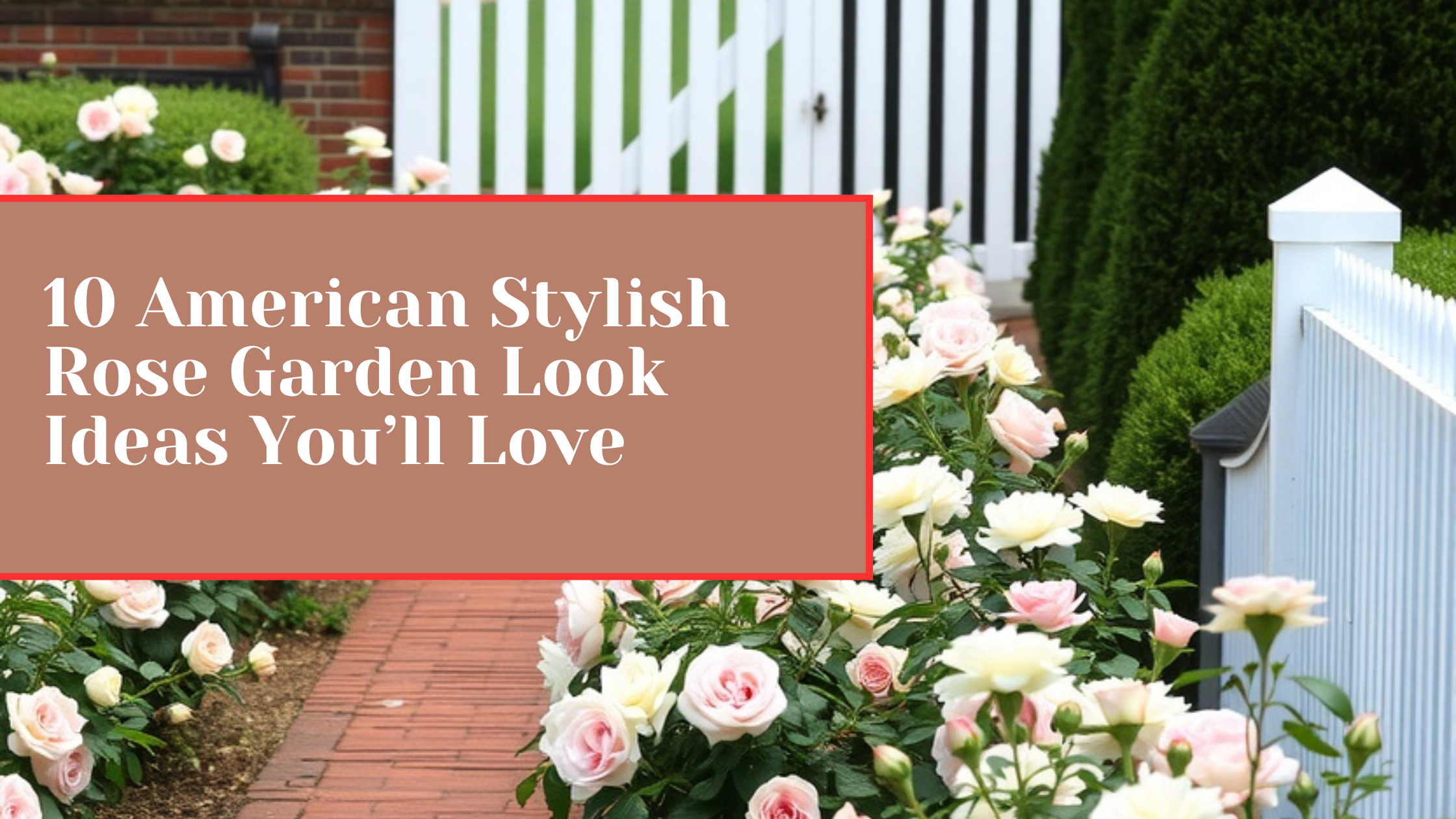 10 American Stylish Rose Garden Look Ideas You’ll Love