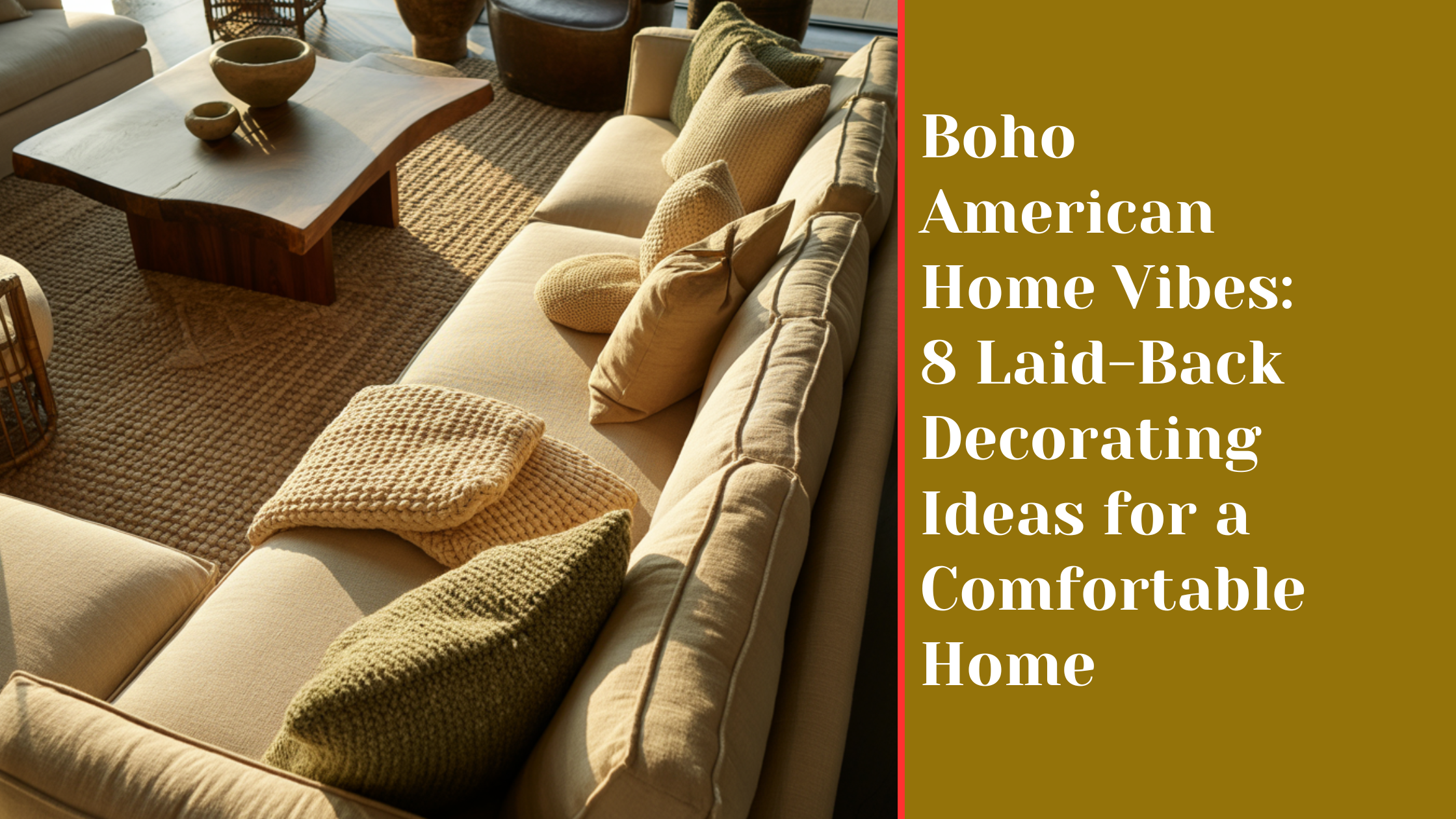 Boho American Home Vibes: 8 Laid-Back Decorating Ideas for a Comfortable Home